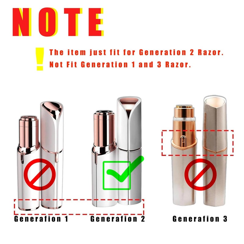 GERILKAI Gen 2 Replacement Heads for Flawless Facial Hair Remover - Facial Hair Removal Replacement Heads for Women,for Finishing Touch Flawless Hair Removal Gen 2(2 Pack) - Image 3